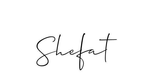 Create a beautiful signature design for name Shefat. With this signature (Allison_Script) fonts, you can make a handwritten signature for free. Shefat signature style 2 images and pictures png