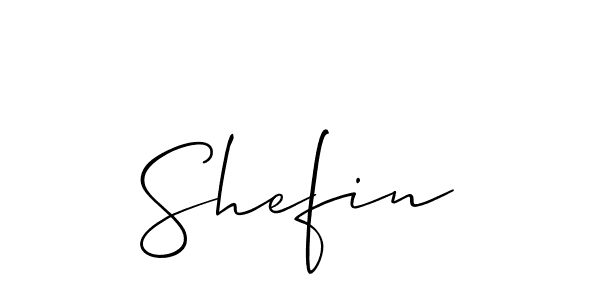 Create a beautiful signature design for name Shefin. With this signature (Allison_Script) fonts, you can make a handwritten signature for free. Shefin signature style 2 images and pictures png