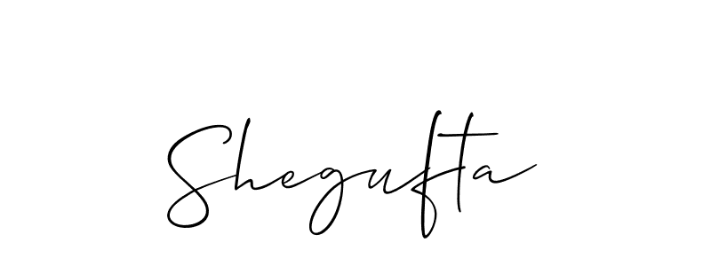 Make a beautiful signature design for name Shegufta. Use this online signature maker to create a handwritten signature for free. Shegufta signature style 2 images and pictures png