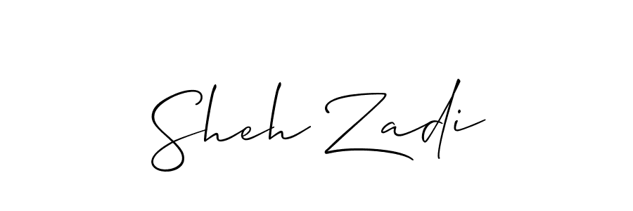 Similarly Allison_Script is the best handwritten signature design. Signature creator online .You can use it as an online autograph creator for name Sheh Zadi. Sheh Zadi signature style 2 images and pictures png