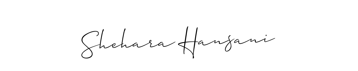 It looks lik you need a new signature style for name Shehara Hansani. Design unique handwritten (Allison_Script) signature with our free signature maker in just a few clicks. Shehara Hansani signature style 2 images and pictures png