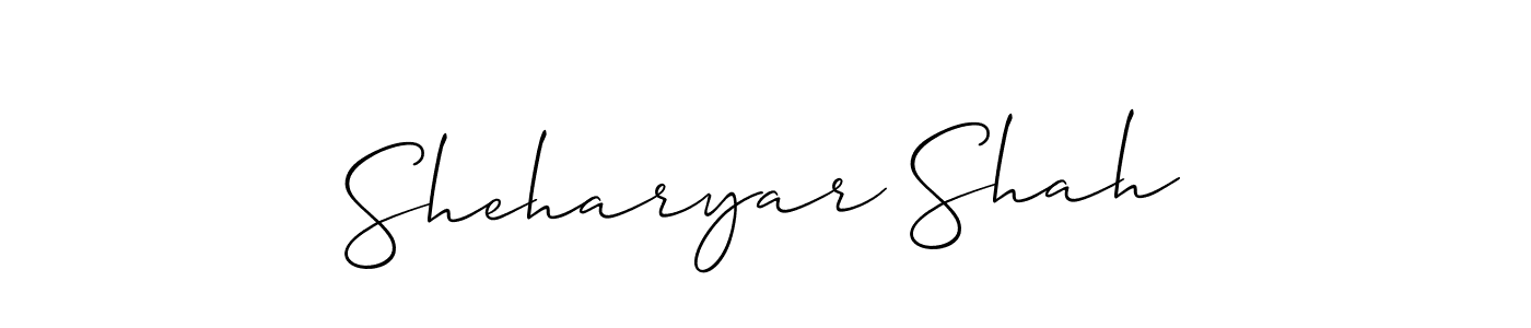 Best and Professional Signature Style for Sheharyar Shah. Allison_Script Best Signature Style Collection. Sheharyar Shah signature style 2 images and pictures png