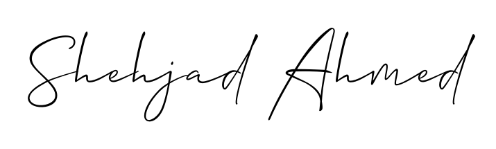 Create an unforgettable impression when signing with Shehjad Ahmed name styled in Allison_Script typography. 100% free online generator. Shehjad Ahmed signature style 2 images and pictures png