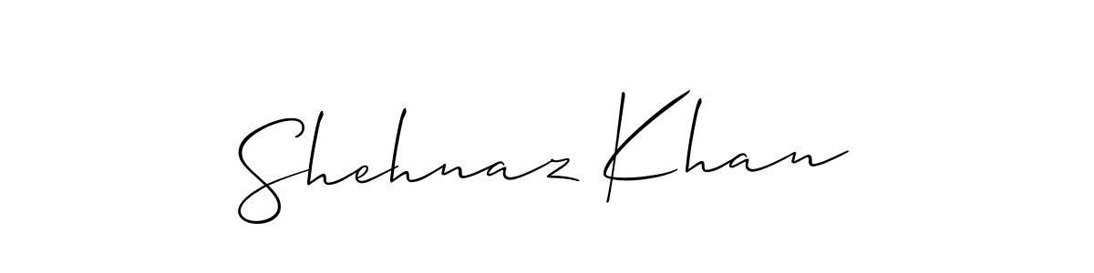 How to make Shehnaz Khan signature? Allison_Script is a professional autograph style. Create handwritten signature for Shehnaz Khan name. Shehnaz Khan signature style 2 images and pictures png