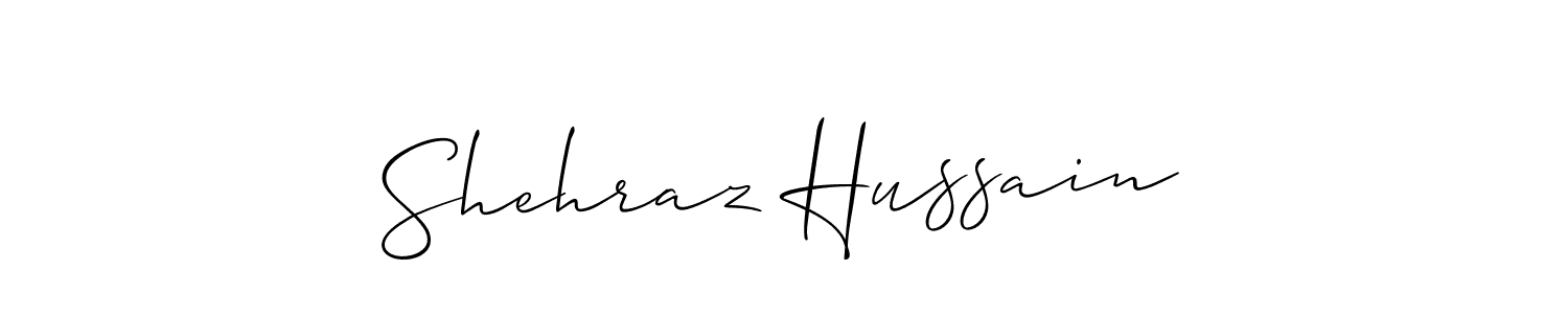 Create a beautiful signature design for name Shehraz Hussain. With this signature (Allison_Script) fonts, you can make a handwritten signature for free. Shehraz Hussain signature style 2 images and pictures png