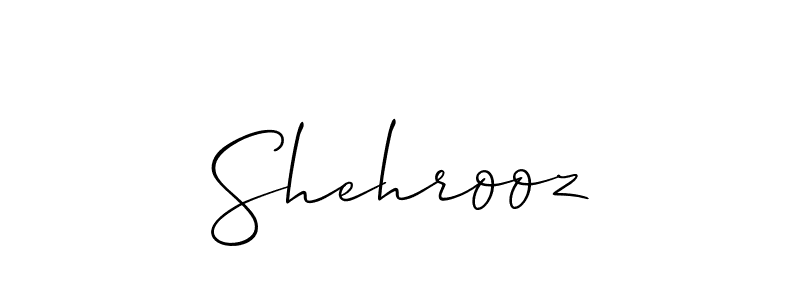 The best way (Allison_Script) to make a short signature is to pick only two or three words in your name. The name Shehrooz include a total of six letters. For converting this name. Shehrooz signature style 2 images and pictures png
