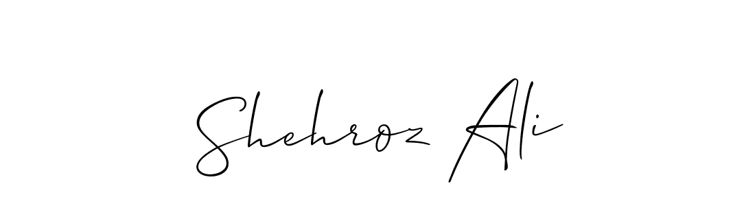 Also we have Shehroz Ali name is the best signature style. Create professional handwritten signature collection using Allison_Script autograph style. Shehroz Ali signature style 2 images and pictures png