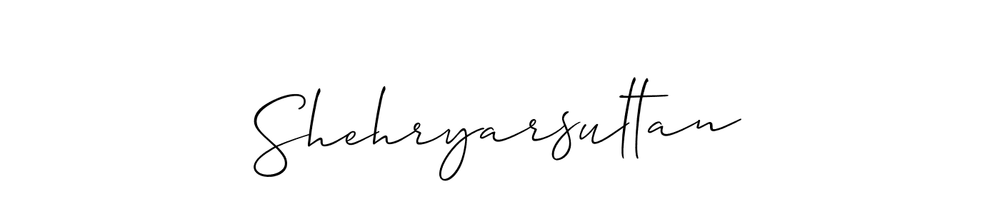 How to Draw Shehryarsultan signature style? Allison_Script is a latest design signature styles for name Shehryarsultan. Shehryarsultan signature style 2 images and pictures png