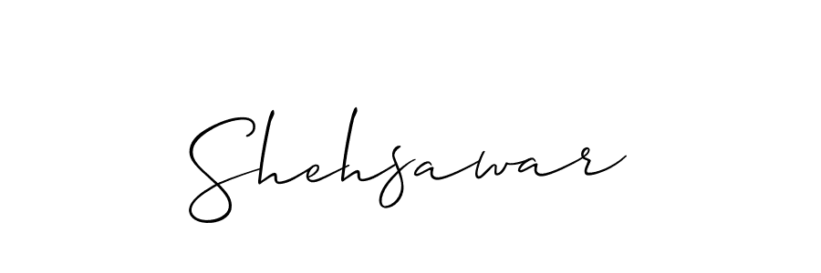 How to make Shehsawar signature? Allison_Script is a professional autograph style. Create handwritten signature for Shehsawar name. Shehsawar signature style 2 images and pictures png