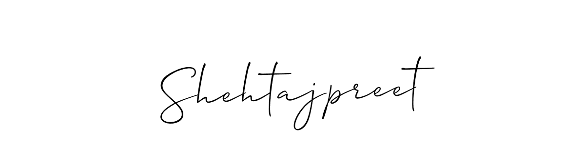 It looks lik you need a new signature style for name Shehtajpreet. Design unique handwritten (Allison_Script) signature with our free signature maker in just a few clicks. Shehtajpreet signature style 2 images and pictures png
