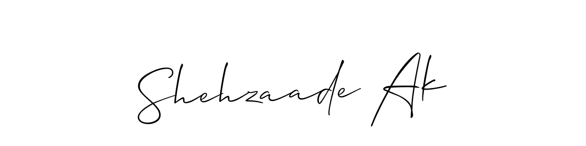 Shehzaade Ak stylish signature style. Best Handwritten Sign (Allison_Script) for my name. Handwritten Signature Collection Ideas for my name Shehzaade Ak. Shehzaade Ak signature style 2 images and pictures png