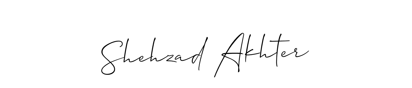 It looks lik you need a new signature style for name Shehzad Akhter. Design unique handwritten (Allison_Script) signature with our free signature maker in just a few clicks. Shehzad Akhter signature style 2 images and pictures png