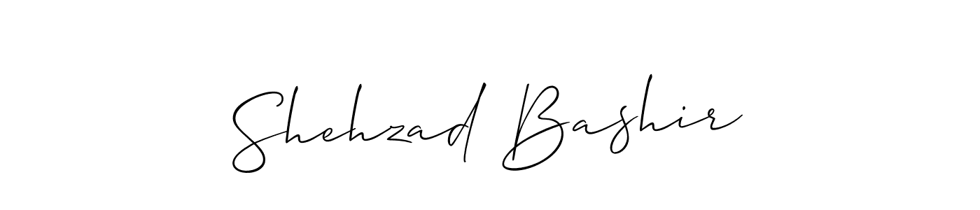 Shehzad Bashir stylish signature style. Best Handwritten Sign (Allison_Script) for my name. Handwritten Signature Collection Ideas for my name Shehzad Bashir. Shehzad Bashir signature style 2 images and pictures png