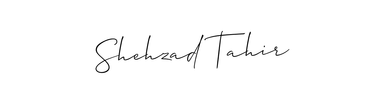 Similarly Allison_Script is the best handwritten signature design. Signature creator online .You can use it as an online autograph creator for name Shehzad Tahir. Shehzad Tahir signature style 2 images and pictures png