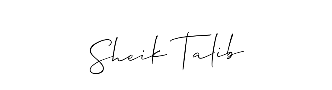 Make a beautiful signature design for name Sheik Talib. Use this online signature maker to create a handwritten signature for free. Sheik Talib signature style 2 images and pictures png