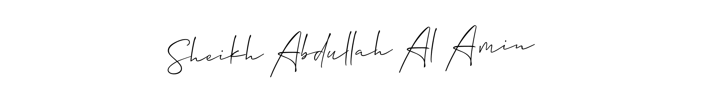 Make a short Sheikh Abdullah Al Amin signature style. Manage your documents anywhere anytime using Allison_Script. Create and add eSignatures, submit forms, share and send files easily. Sheikh Abdullah Al Amin signature style 2 images and pictures png