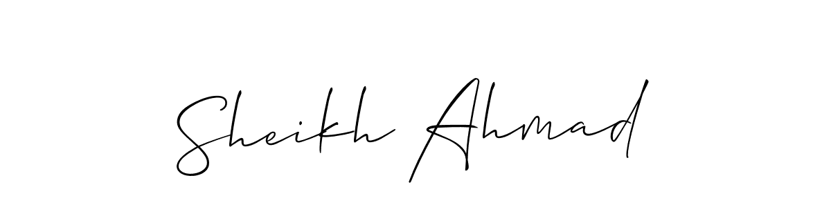 You can use this online signature creator to create a handwritten signature for the name Sheikh Ahmad. This is the best online autograph maker. Sheikh Ahmad signature style 2 images and pictures png