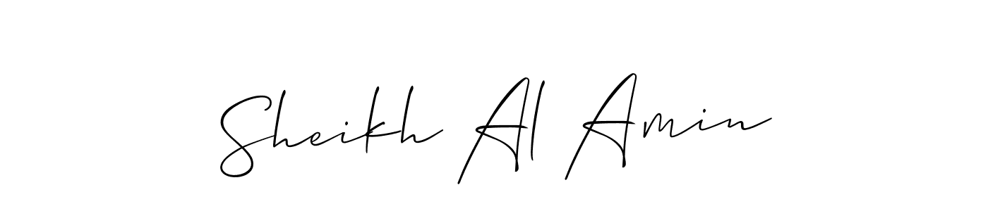 Also we have Sheikh Al Amin name is the best signature style. Create professional handwritten signature collection using Allison_Script autograph style. Sheikh Al Amin signature style 2 images and pictures png