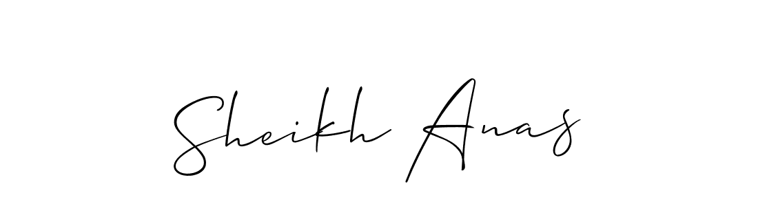 Allison_Script is a professional signature style that is perfect for those who want to add a touch of class to their signature. It is also a great choice for those who want to make their signature more unique. Get Sheikh Anas name to fancy signature for free. Sheikh Anas signature style 2 images and pictures png