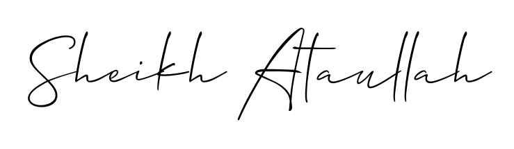 Check out images of Autograph of Sheikh Ataullah name. Actor Sheikh Ataullah Signature Style. Allison_Script is a professional sign style online. Sheikh Ataullah signature style 2 images and pictures png