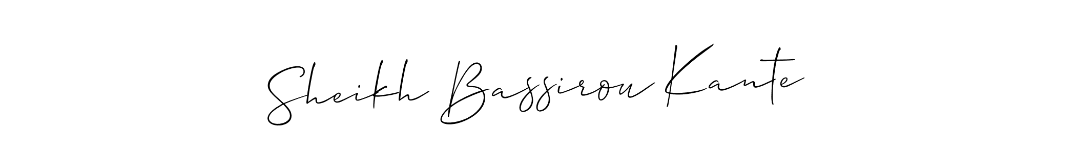 How to Draw Sheikh Bassirou Kante signature style? Allison_Script is a latest design signature styles for name Sheikh Bassirou Kante. Sheikh Bassirou Kante signature style 2 images and pictures png