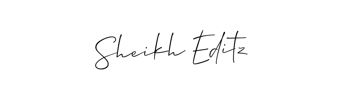 if you are searching for the best signature style for your name Sheikh Editz. so please give up your signature search. here we have designed multiple signature styles  using Allison_Script. Sheikh Editz signature style 2 images and pictures png