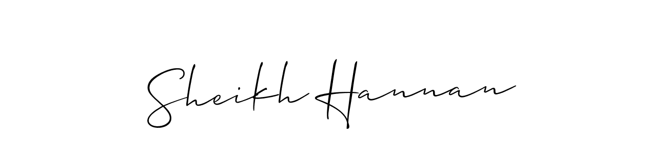 How to Draw Sheikh Hannan signature style? Allison_Script is a latest design signature styles for name Sheikh Hannan. Sheikh Hannan signature style 2 images and pictures png