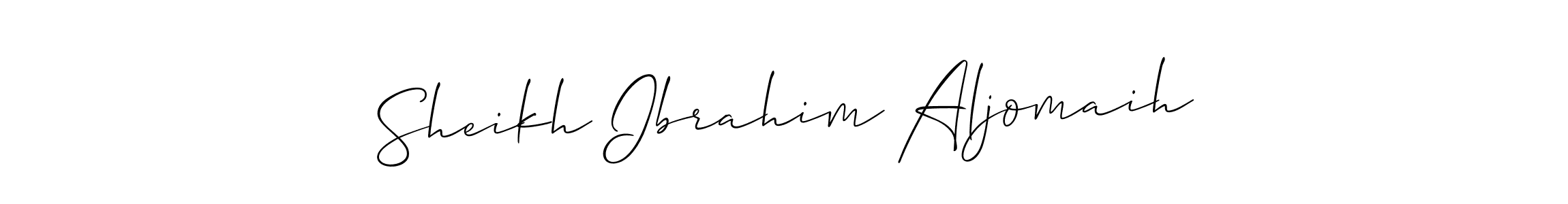 It looks lik you need a new signature style for name Sheikh Ibrahim Aljomaih. Design unique handwritten (Allison_Script) signature with our free signature maker in just a few clicks. Sheikh Ibrahim Aljomaih signature style 2 images and pictures png