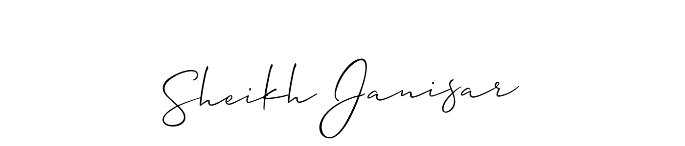 Here are the top 10 professional signature styles for the name Sheikh Janisar. These are the best autograph styles you can use for your name. Sheikh Janisar signature style 2 images and pictures png