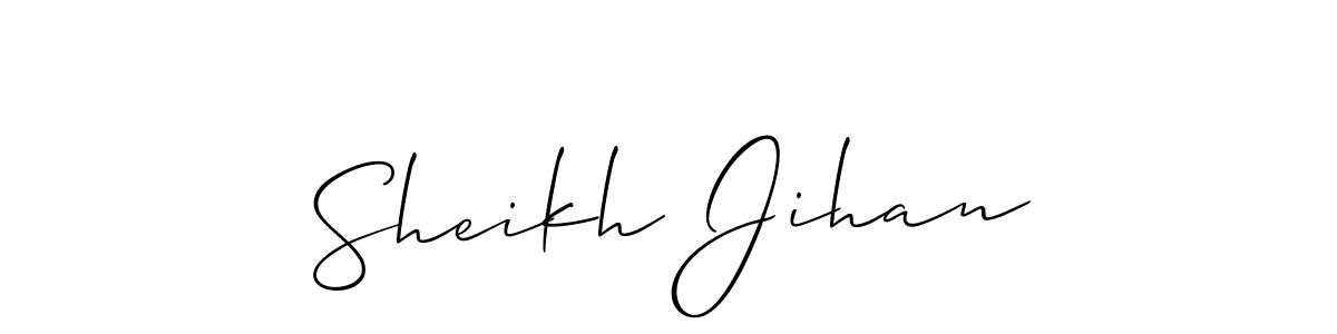 Best and Professional Signature Style for Sheikh Jihan. Allison_Script Best Signature Style Collection. Sheikh Jihan signature style 2 images and pictures png