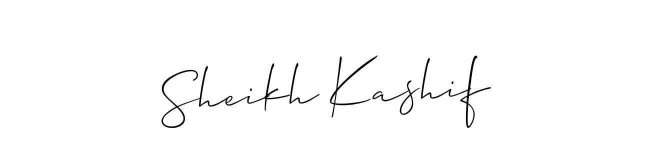 How to make Sheikh Kashif signature? Allison_Script is a professional autograph style. Create handwritten signature for Sheikh Kashif name. Sheikh Kashif signature style 2 images and pictures png