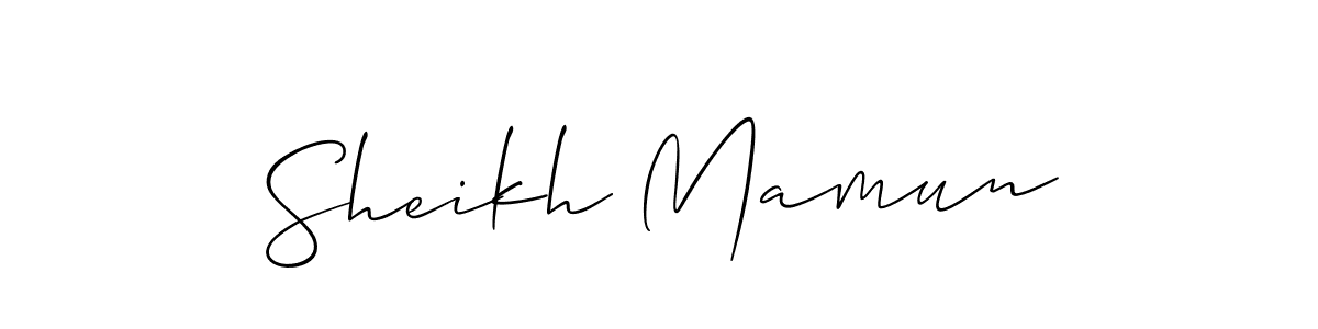 Make a beautiful signature design for name Sheikh Mamun. Use this online signature maker to create a handwritten signature for free. Sheikh Mamun signature style 2 images and pictures png