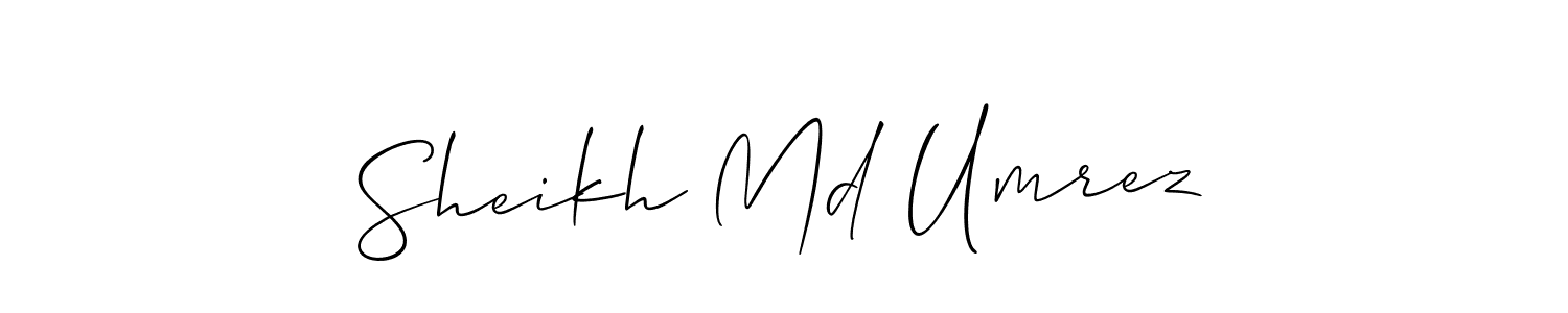 You can use this online signature creator to create a handwritten signature for the name Sheikh Md Umrez. This is the best online autograph maker. Sheikh Md Umrez signature style 2 images and pictures png