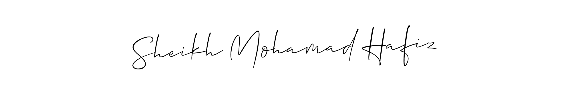 Similarly Allison_Script is the best handwritten signature design. Signature creator online .You can use it as an online autograph creator for name Sheikh Mohamad Hafiz. Sheikh Mohamad Hafiz signature style 2 images and pictures png