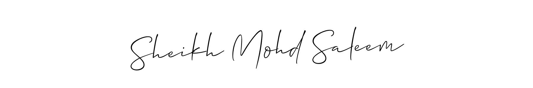 You can use this online signature creator to create a handwritten signature for the name Sheikh Mohd Saleem. This is the best online autograph maker. Sheikh Mohd Saleem signature style 2 images and pictures png