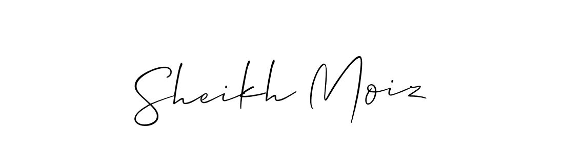 This is the best signature style for the Sheikh Moiz name. Also you like these signature font (Allison_Script). Mix name signature. Sheikh Moiz signature style 2 images and pictures png