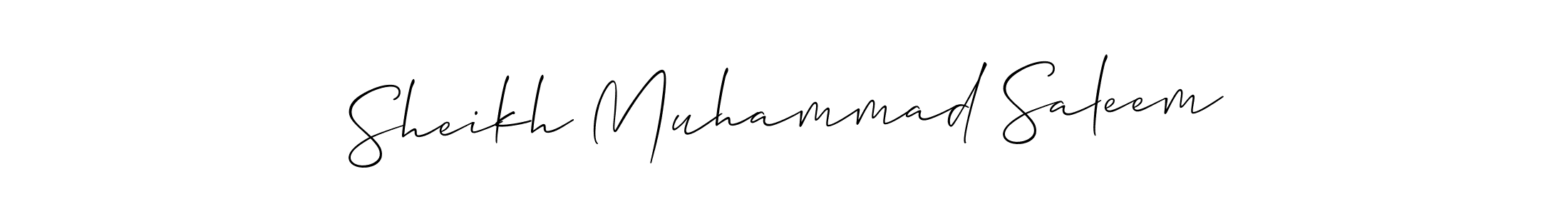 How to Draw Sheikh Muhammad Saleem signature style? Allison_Script is a latest design signature styles for name Sheikh Muhammad Saleem. Sheikh Muhammad Saleem signature style 2 images and pictures png