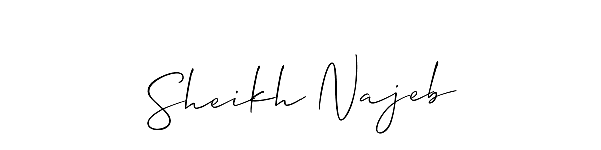 Once you've used our free online signature maker to create your best signature Allison_Script style, it's time to enjoy all of the benefits that Sheikh Najeb name signing documents. Sheikh Najeb signature style 2 images and pictures png