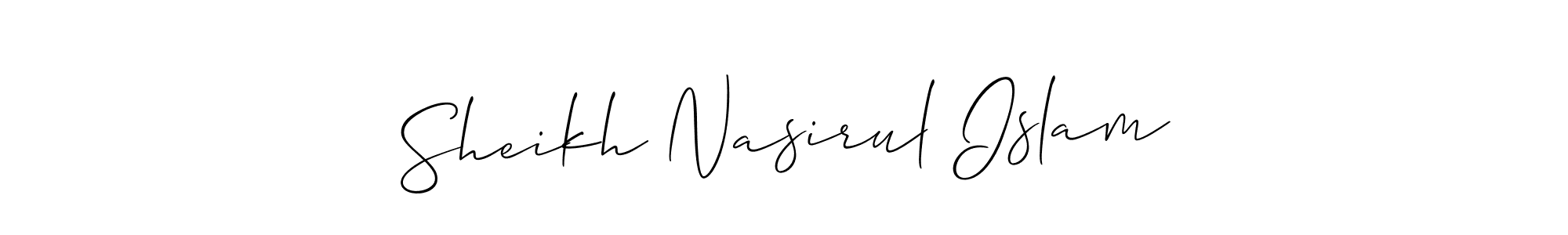 How to make Sheikh Nasirul Islam signature? Allison_Script is a professional autograph style. Create handwritten signature for Sheikh Nasirul Islam name. Sheikh Nasirul Islam signature style 2 images and pictures png