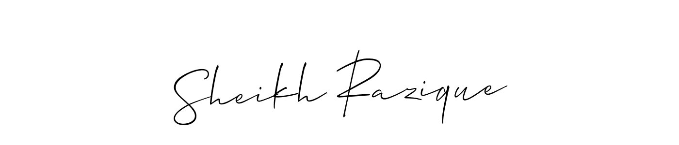 You can use this online signature creator to create a handwritten signature for the name Sheikh Razique. This is the best online autograph maker. Sheikh Razique signature style 2 images and pictures png