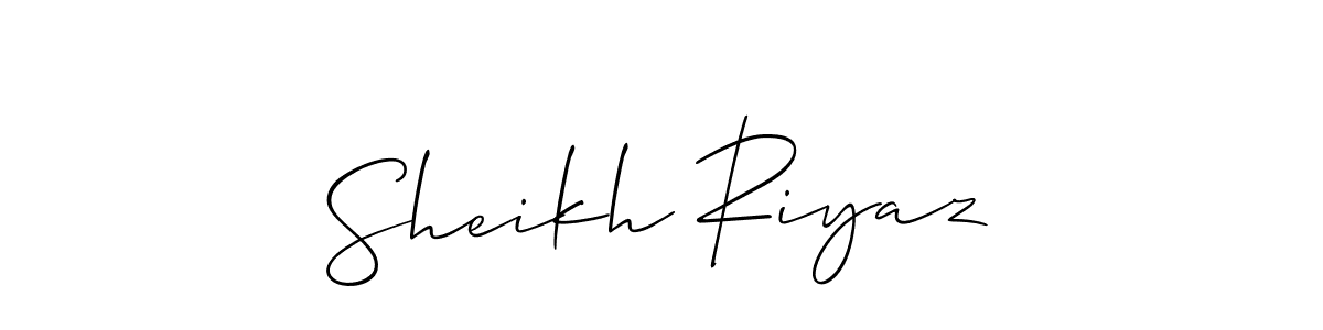 You should practise on your own different ways (Allison_Script) to write your name (Sheikh Riyaz) in signature. don't let someone else do it for you. Sheikh Riyaz signature style 2 images and pictures png