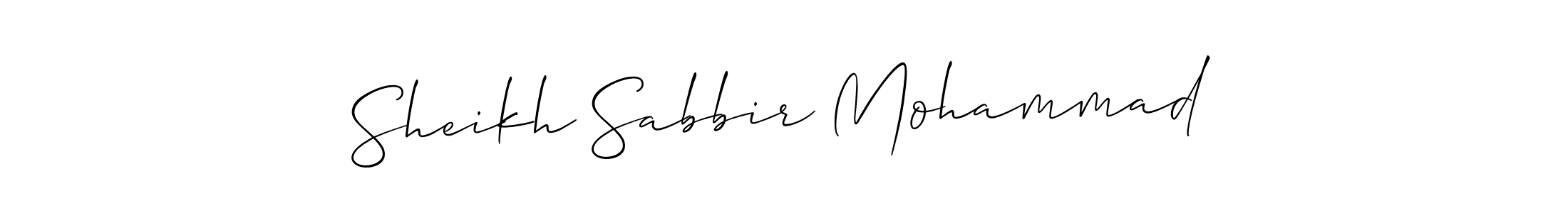 You should practise on your own different ways (Allison_Script) to write your name (Sheikh Sabbir Mohammad) in signature. don't let someone else do it for you. Sheikh Sabbir Mohammad signature style 2 images and pictures png