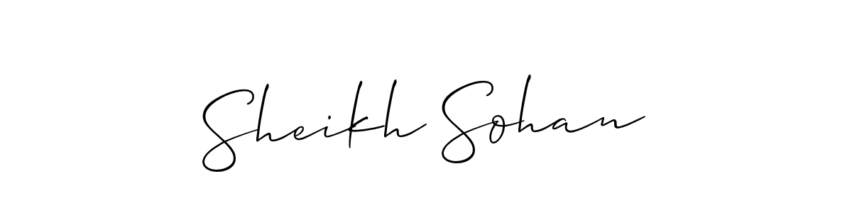 You should practise on your own different ways (Allison_Script) to write your name (Sheikh Sohan) in signature. don't let someone else do it for you. Sheikh Sohan signature style 2 images and pictures png