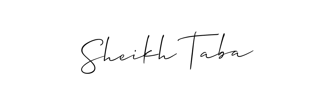 Here are the top 10 professional signature styles for the name Sheikh Taba. These are the best autograph styles you can use for your name. Sheikh Taba signature style 2 images and pictures png