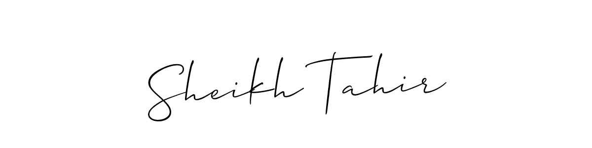 Check out images of Autograph of Sheikh Tahir name. Actor Sheikh Tahir Signature Style. Allison_Script is a professional sign style online. Sheikh Tahir signature style 2 images and pictures png