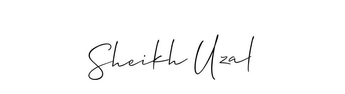 Design your own signature with our free online signature maker. With this signature software, you can create a handwritten (Allison_Script) signature for name Sheikh Uzal. Sheikh Uzal signature style 2 images and pictures png