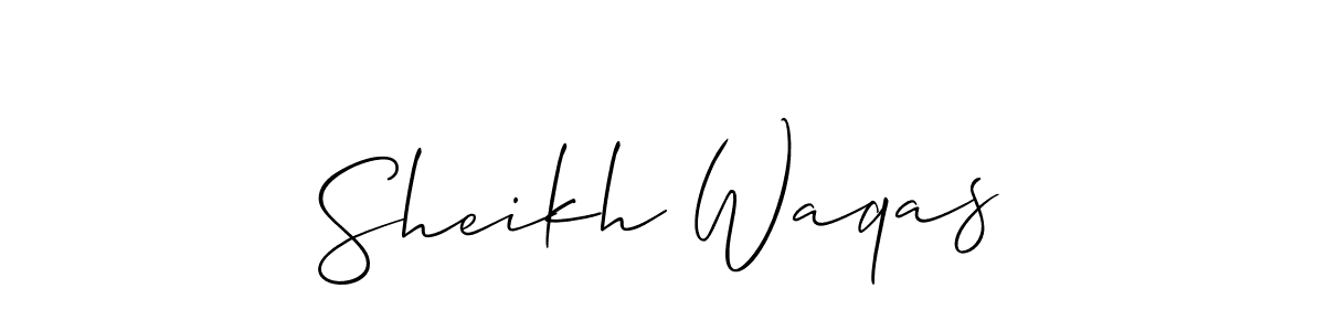 Best and Professional Signature Style for Sheikh Waqas. Allison_Script Best Signature Style Collection. Sheikh Waqas signature style 2 images and pictures png