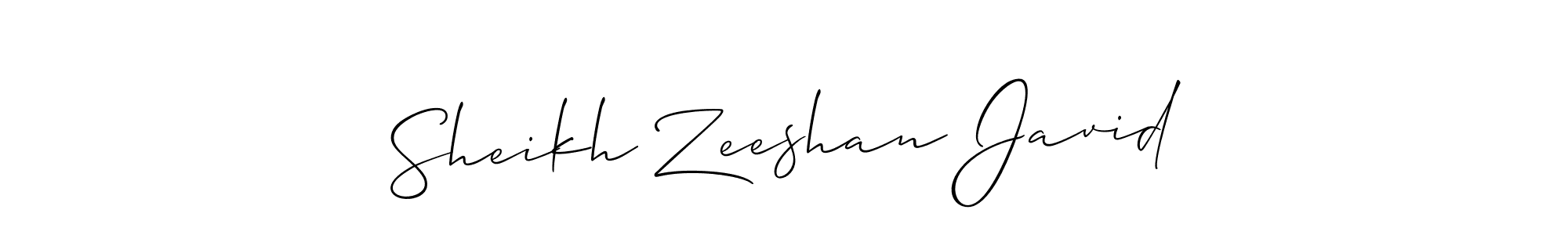 Sheikh Zeeshan Javid stylish signature style. Best Handwritten Sign (Allison_Script) for my name. Handwritten Signature Collection Ideas for my name Sheikh Zeeshan Javid. Sheikh Zeeshan Javid signature style 2 images and pictures png
