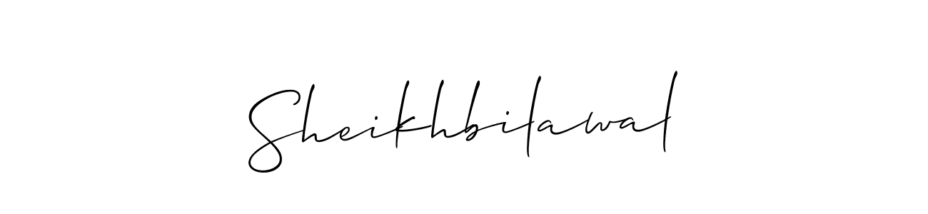 It looks lik you need a new signature style for name Sheikhbilawal. Design unique handwritten (Allison_Script) signature with our free signature maker in just a few clicks. Sheikhbilawal signature style 2 images and pictures png