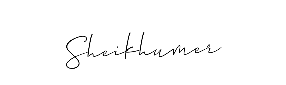 Once you've used our free online signature maker to create your best signature Allison_Script style, it's time to enjoy all of the benefits that Sheikhumer name signing documents. Sheikhumer signature style 2 images and pictures png
